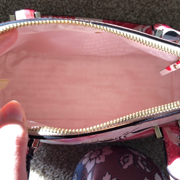 Kate Spade rambling roses Maise satchel - Picture 4 of 5